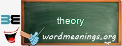 WordMeaning blackboard for theory